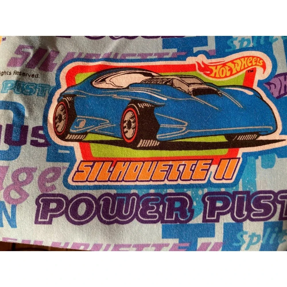 Vintage 90s Hot Wheels Curtain One Panel 1997 Muscle Race Cars Size 98 x 68